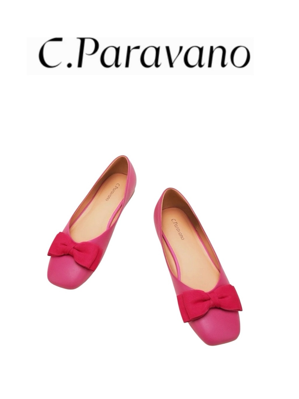 $178 C. Paravano Eva Bow Ballet Flats - Women's